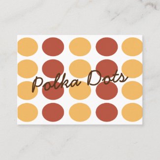Orange Brown Polka Dot Pattern 