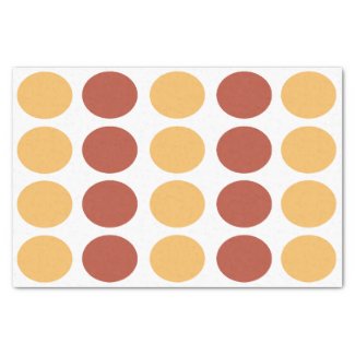 Orange Brown Polka Dot Pattern