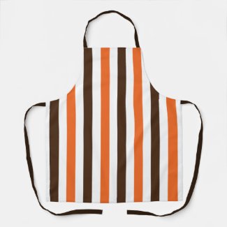 Orange Brown Vertical Stripes Pattern