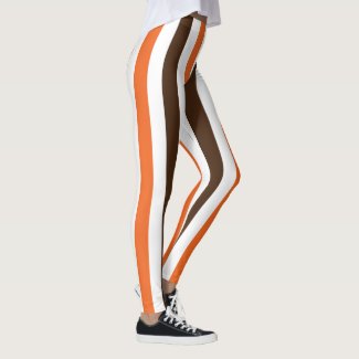 Orange Brown Vertical Stripes Pattern