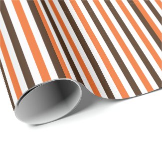 Orange Brown Vertical Stripes Pattern