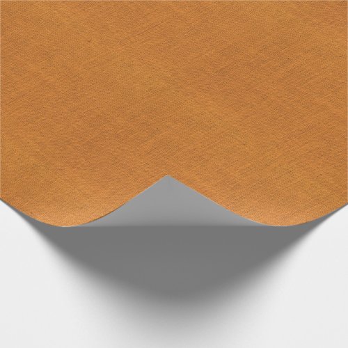 Orange Burlap Texture Wrapping Paper