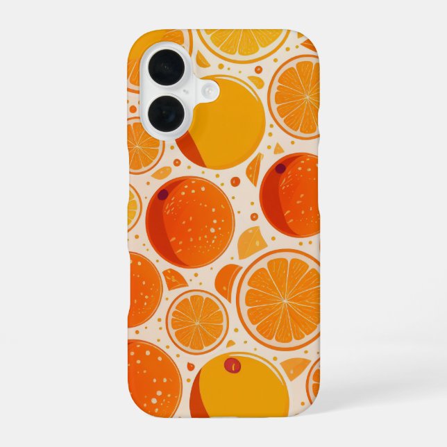 Orange Burst iPhone Case (Back)