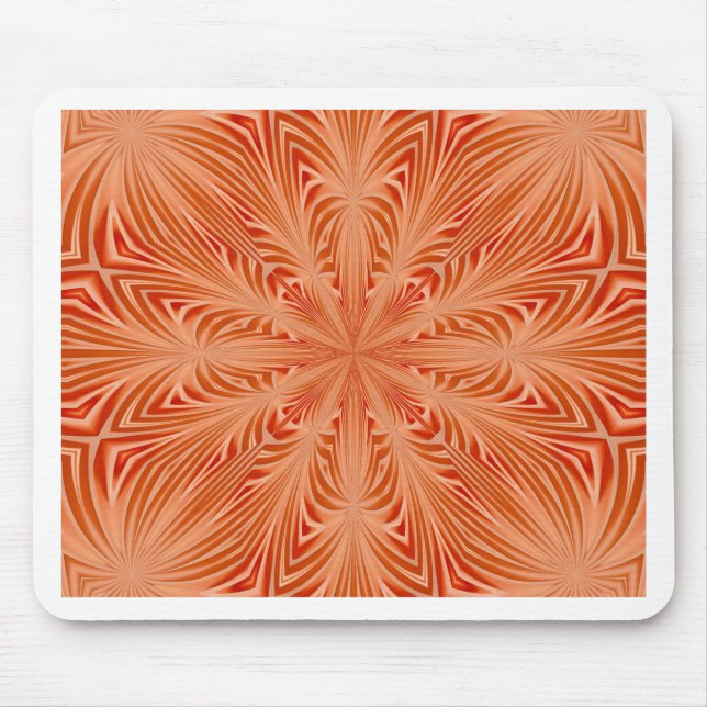 Orange Burst Mouse Pad (Front)