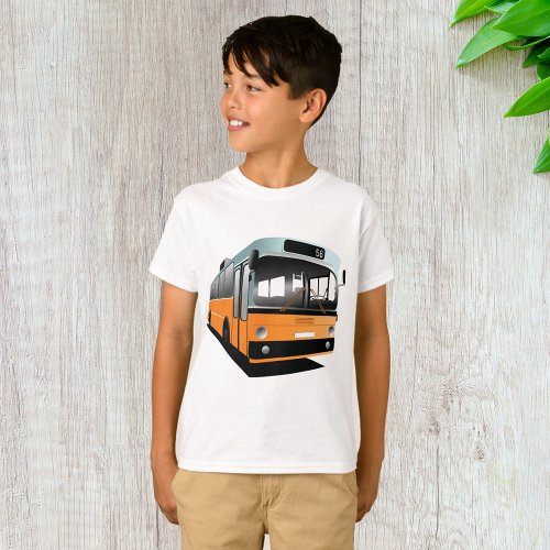 Orange Bus T_Shirt