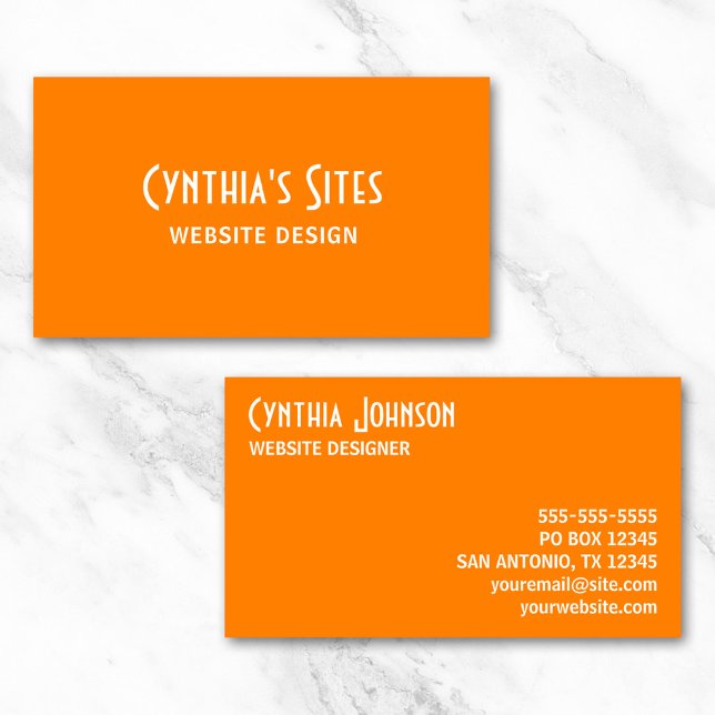Orange Business Card (Orange Business Card)