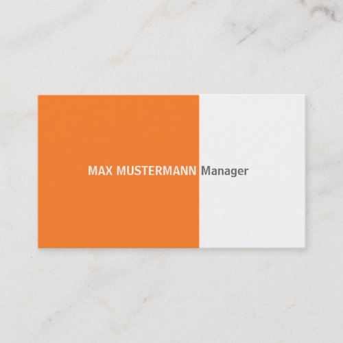 Orange visiting card business card templates