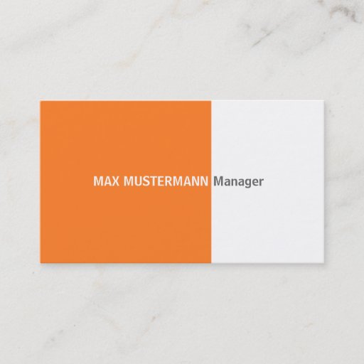 Customizable Orange visiting card business card templates