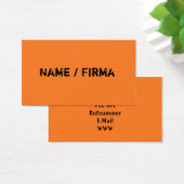 Orange Business Cards (Desk)