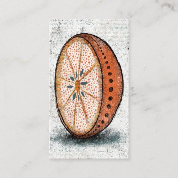 Orange Business Cards - Fun Fruit Food by NeatBusinessCards at Zazzle