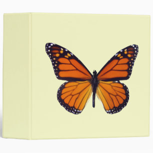 Orange Butterfly Binder