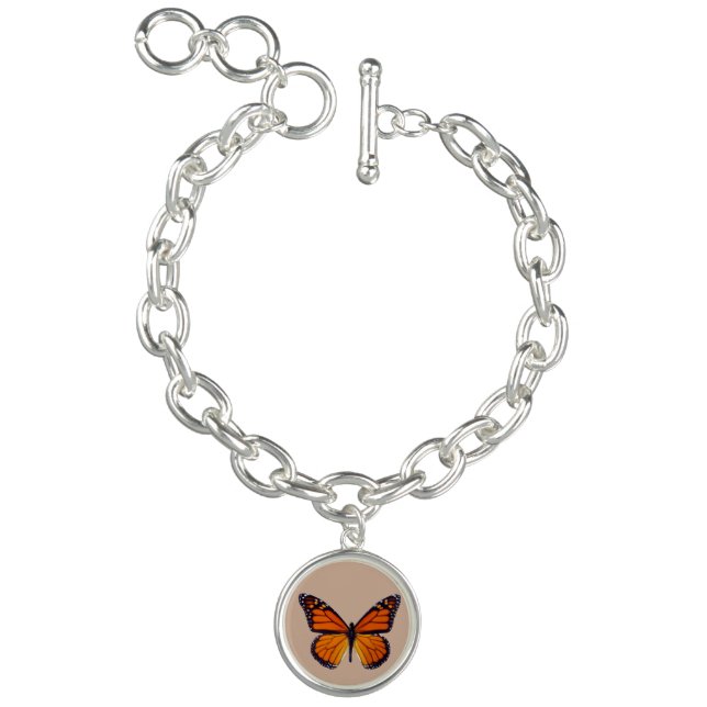 Orange Butterfly Charm Bracelet (Product)