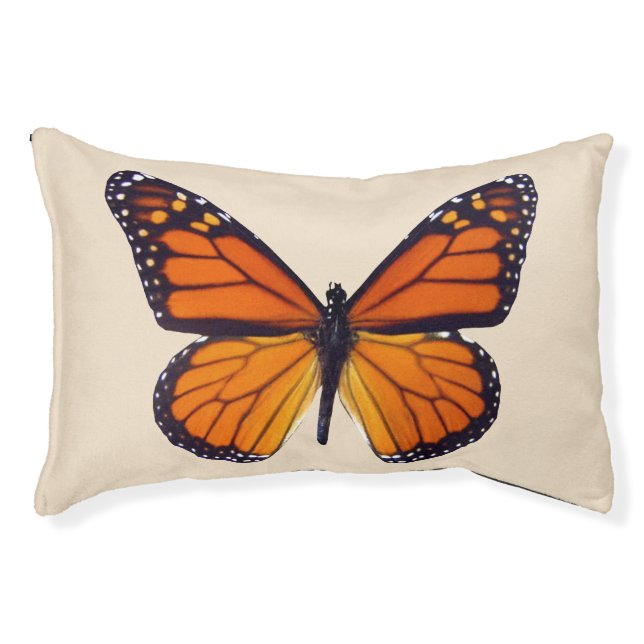 Orange Butterfly Dog Bed (Front)