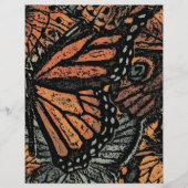 Orange butterfly fantasy abstract art (Front)