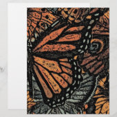 Orange butterfly fantasy abstract art (Front/Back)