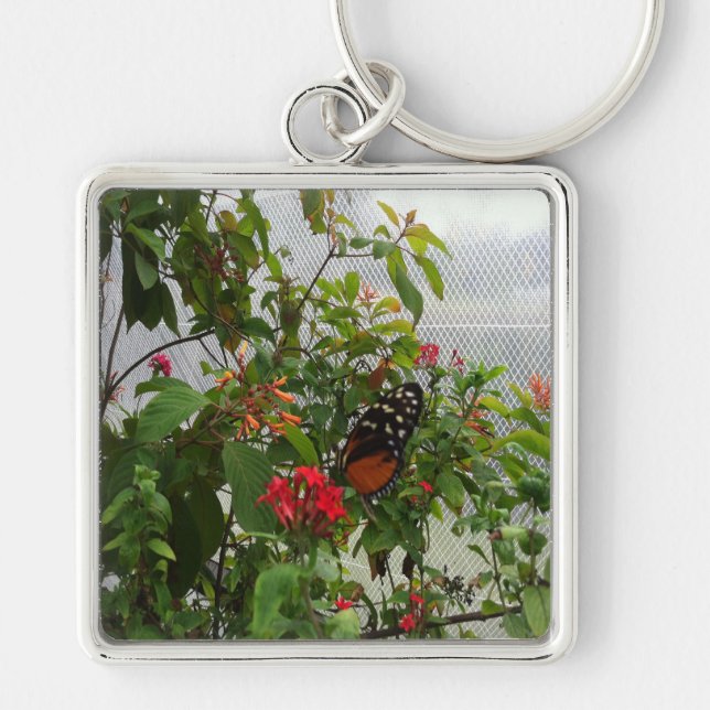 ORANGE BUTTERFLY KEYCHAIN (Front)