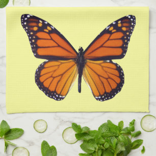 Orange Butterfly Kitchen Towel