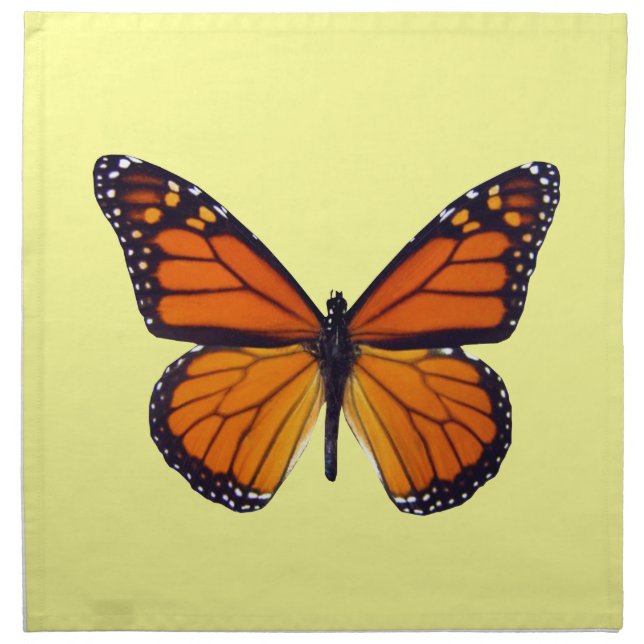 Orange Butterfly Napkins (Front)
