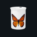 Orange Butterfly Pitcher<br><div class="desc">Complement your dining room or kitchen and freshen up your table's look with this decorative and functional pitcher. An elegant way to serve water, milk, juice or iced tea at any meal or use it to hold utensils, brushes, or a bouquet on the table. Ideal for both indoor and outdoor...</div>