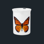 Orange Butterfly Pitcher<br><div class="desc">Complement your dining room or kitchen and freshen up your table's look with this decorative and functional pitcher. An elegant way to serve water, milk, juice or iced tea at any meal or use it to hold utensils, brushes, or a bouquet on the table. Ideal for both indoor and outdoor...</div>