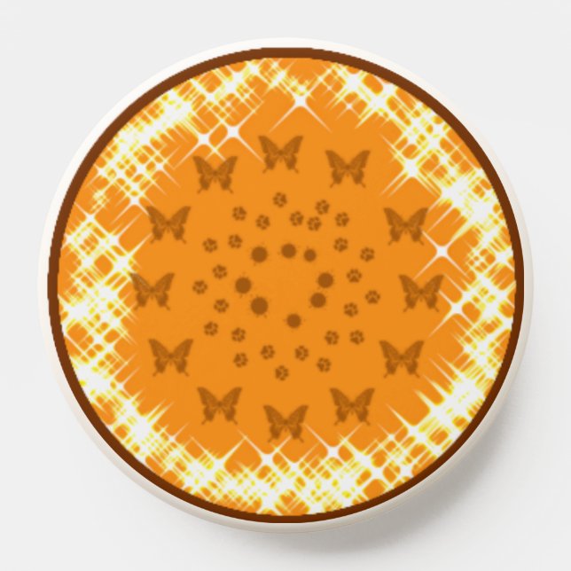 Orange butterfly popsocket (Popsocket)