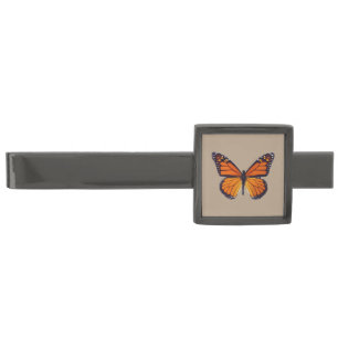 Orange Butterfly Tie Bar