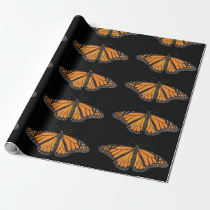 Orange Butterfly Wing Photograph Wrapping Paper
