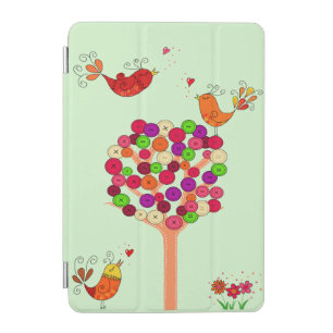 Orange Button Tree iPad Mini Cover