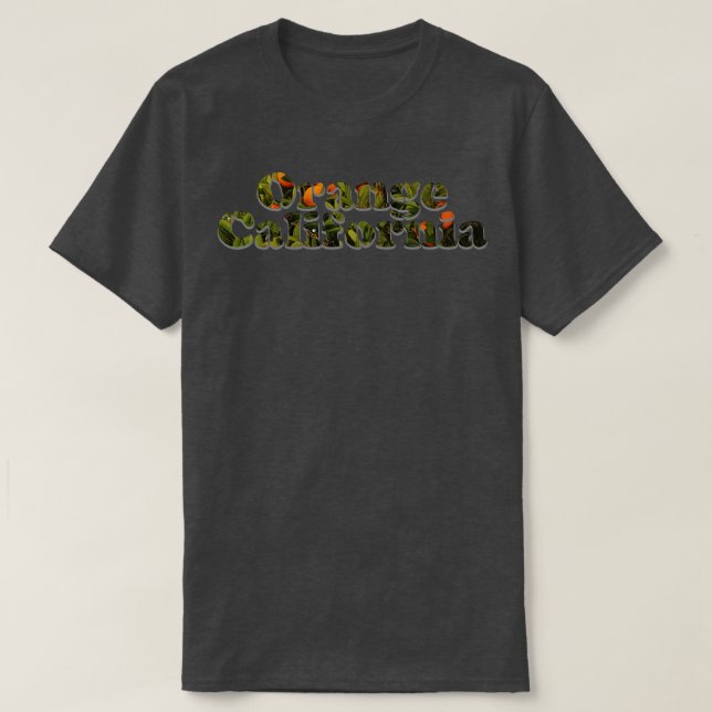 Orange California T-Shirt (Design Front)