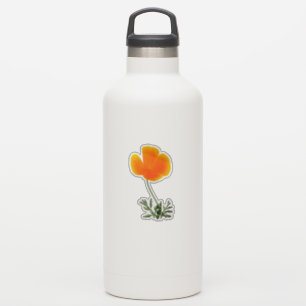 orange Californian poppy Sticker