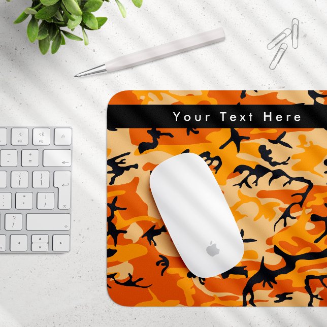 Orange Camo, Camouflage, Military, Army Mouse Pad (Creator Uploaded)