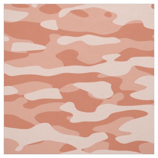 Orange Camo Fabric