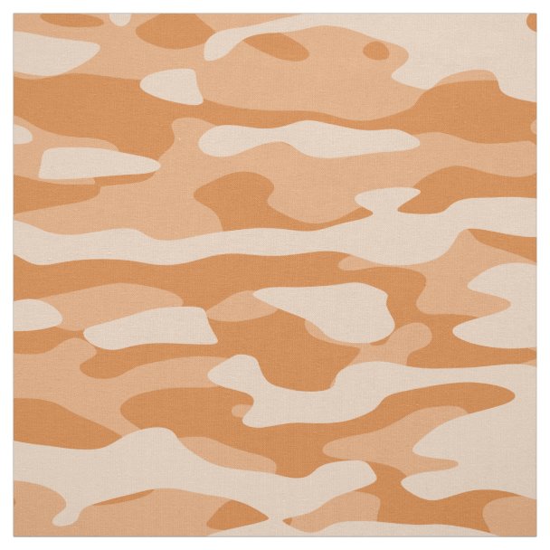 Orange Camo Camouflage Military Army Pattern Fabric | Zazzle.com