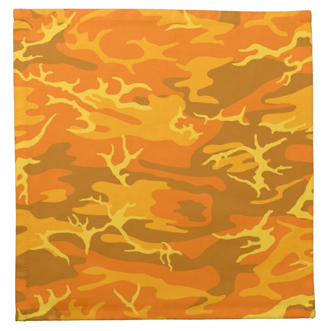 Orange Camo Napkin (Front)