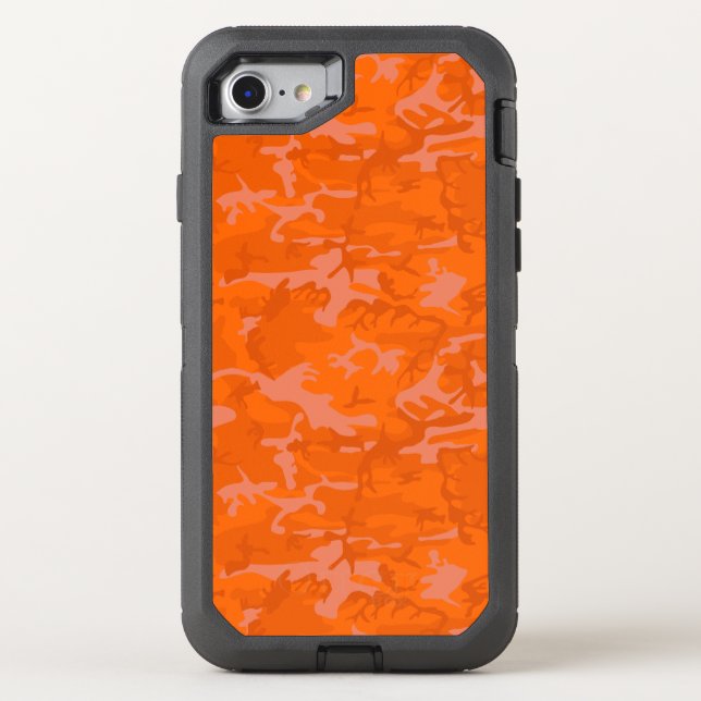 Orange Camo Otterbox iPhone Case (Back)