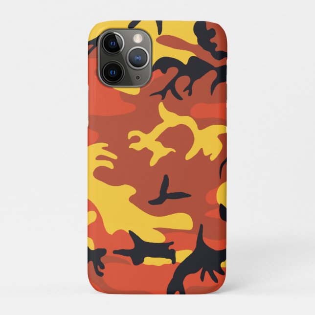 Orange Camouflage Case-Mate iPhone Case (Back)