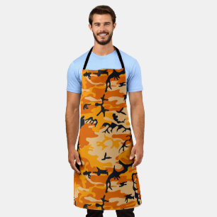Orange Camouflage, Military, Army Apron