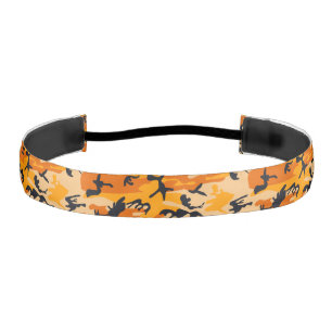 Orange Camouflage, Military, Army Athletic Headband