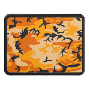 Orange Camouflage, Military, Army Hitch Cover