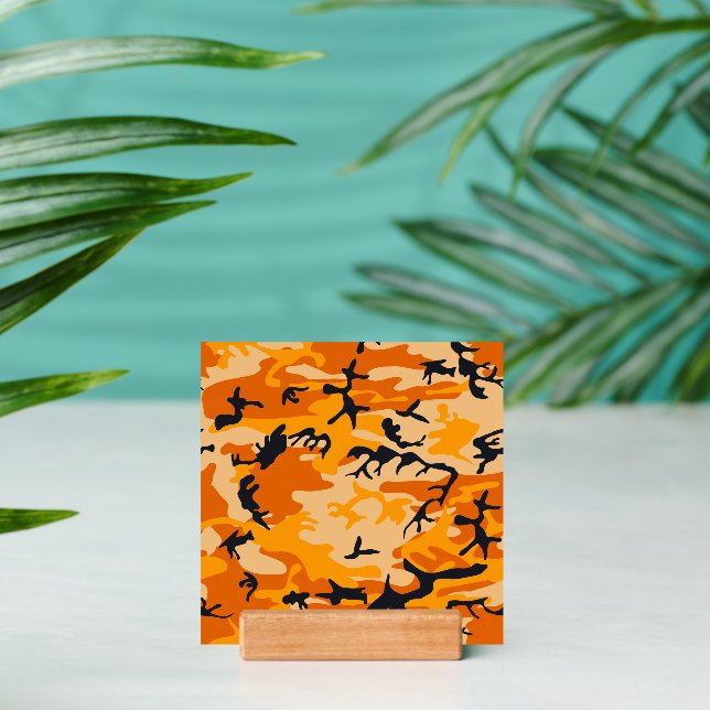 Orange Camouflage, Military, Army Holder (Insitu 2 (Back))