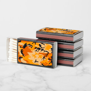 Orange Camouflage, Military, Army Matchboxes