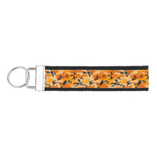Orange Camouflage, Military, Army Wrist Keychain