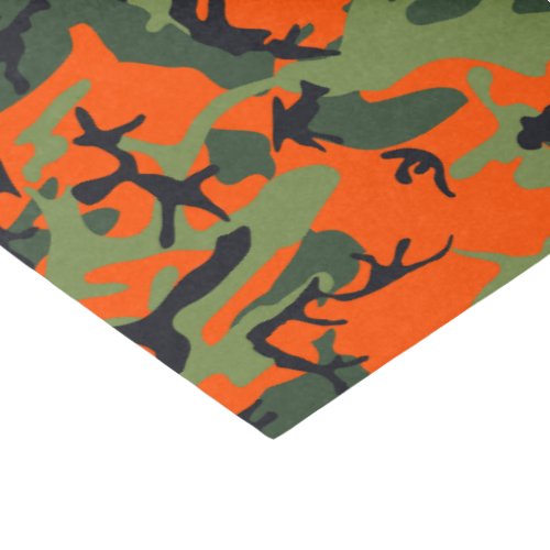 Orange Camouflage Pattern Military Pattern Army Tissue Paper