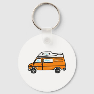 Orange Campervan Keychain