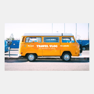 Orange car and orange splash with white text YouTube banner