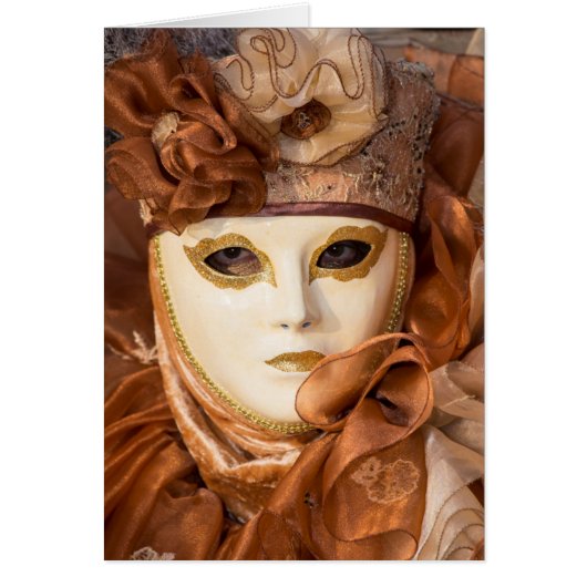 Orange Carnival costume, Venice Cards (Front)