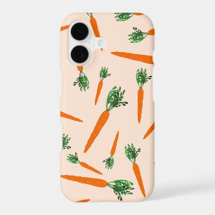 Orange Carrot Pattern iPhone 17 Case