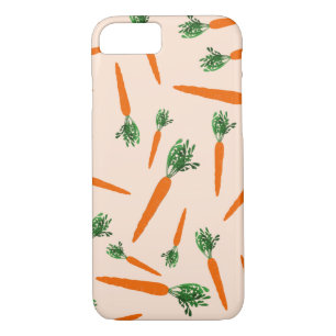 Orange Carrot Pattern iPhone 8/7 Case