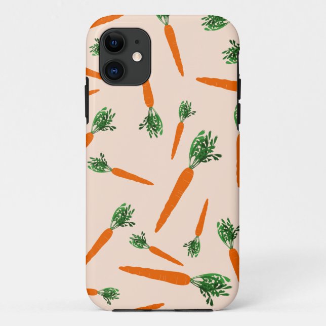 Orange Carrot Pattern Case-Mate iPhone Case (Back)