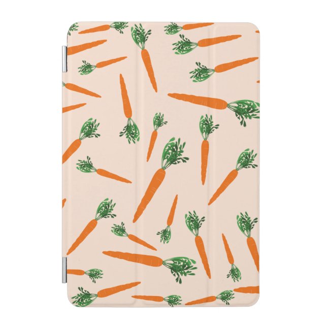 Orange Carrot Pattern iPad Mini Cover (Front)